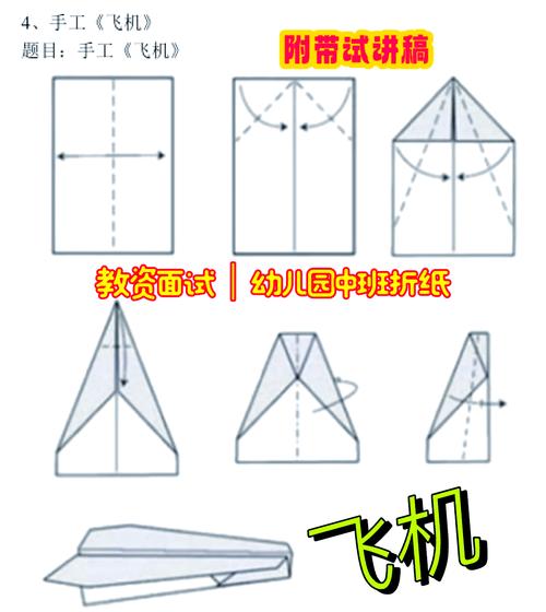 纸飞机教程步骤图示,纸飞机怎么折教程步骤